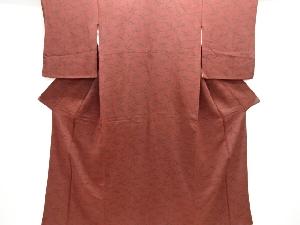 縮緬地笹模様小紋着物